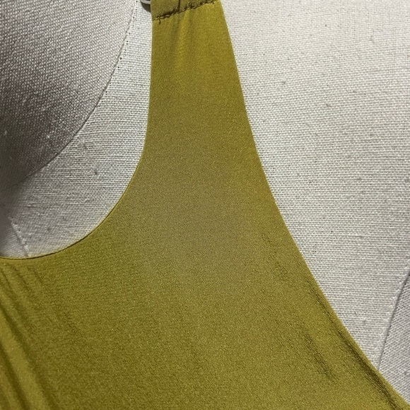 Tibi Eco Yellow Silk Halter Neckline Sleeveless Swingy Dress‎ Sz 2 - Picture 16 of 16